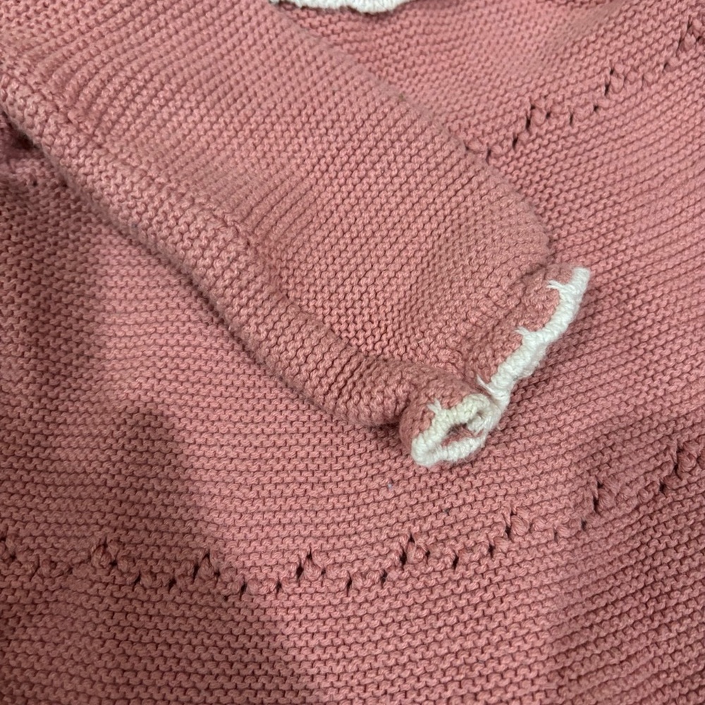 Pink sweater dress with tights - Picture 6 of 8